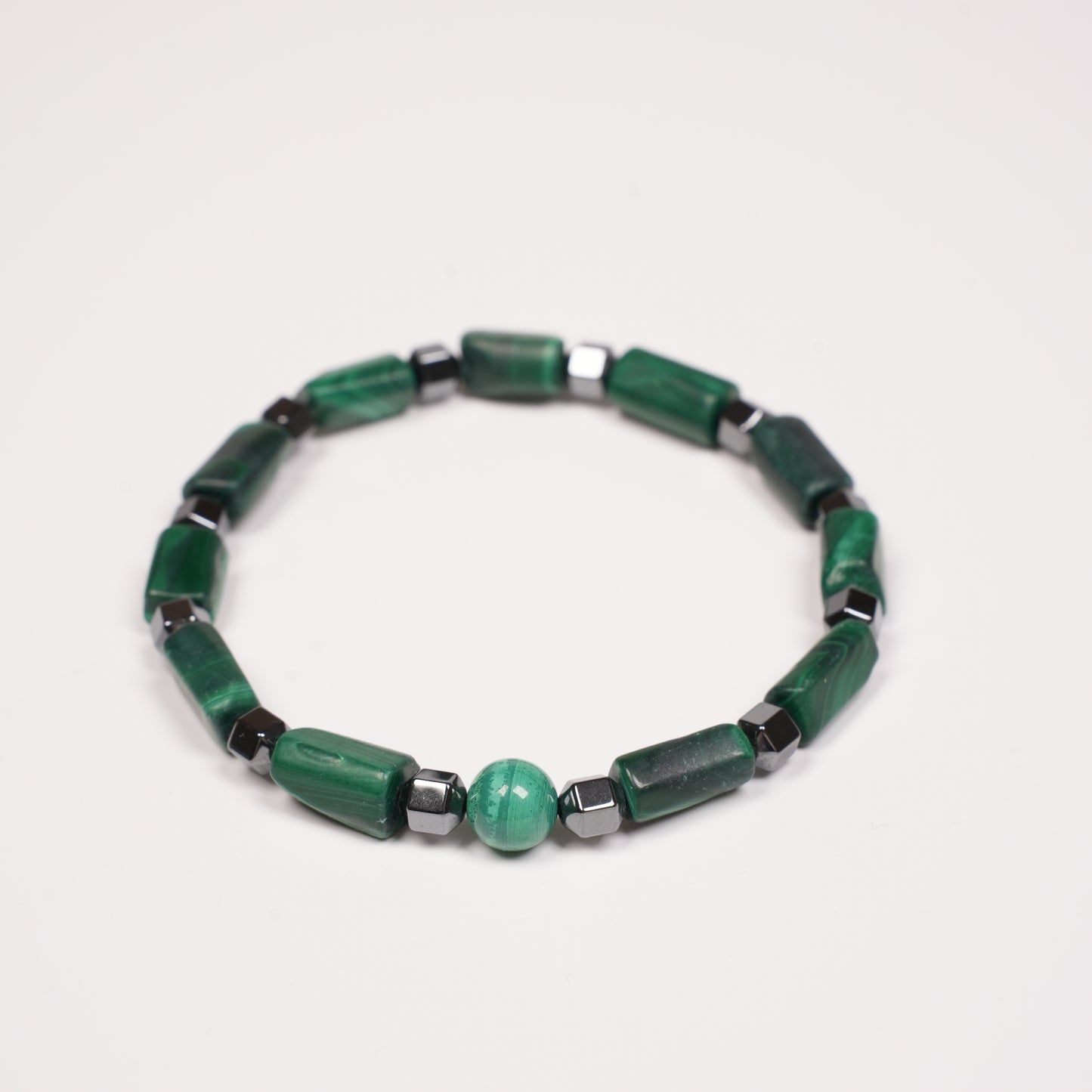 Malahit + Hematit Bileklik