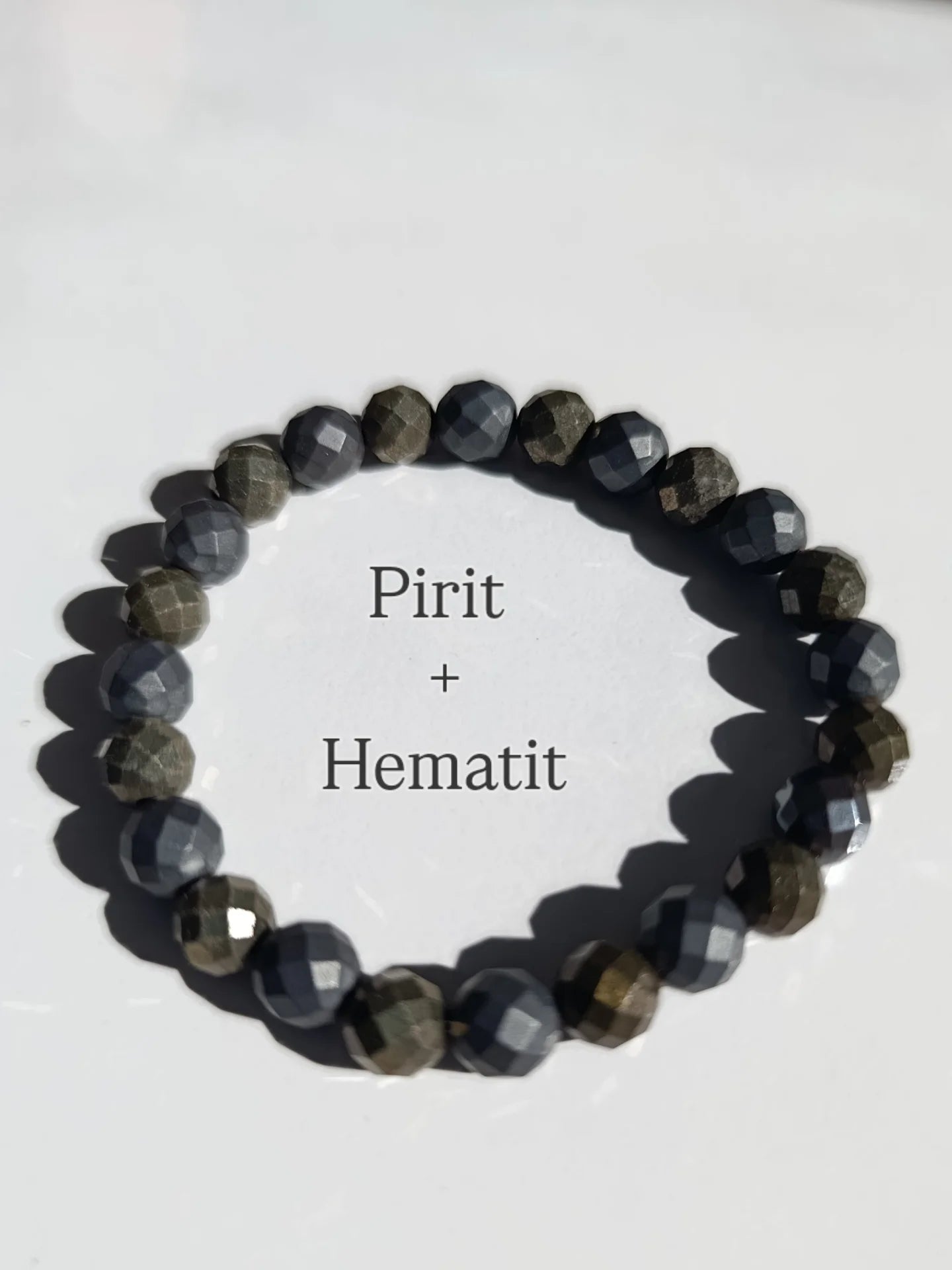 Pirit ve Hematit taşlı bikeklik