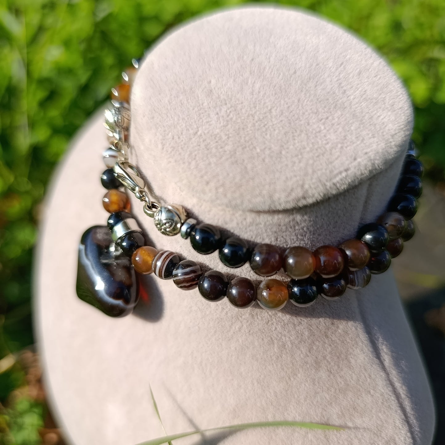 Akıl Taşlı Akik Kolye