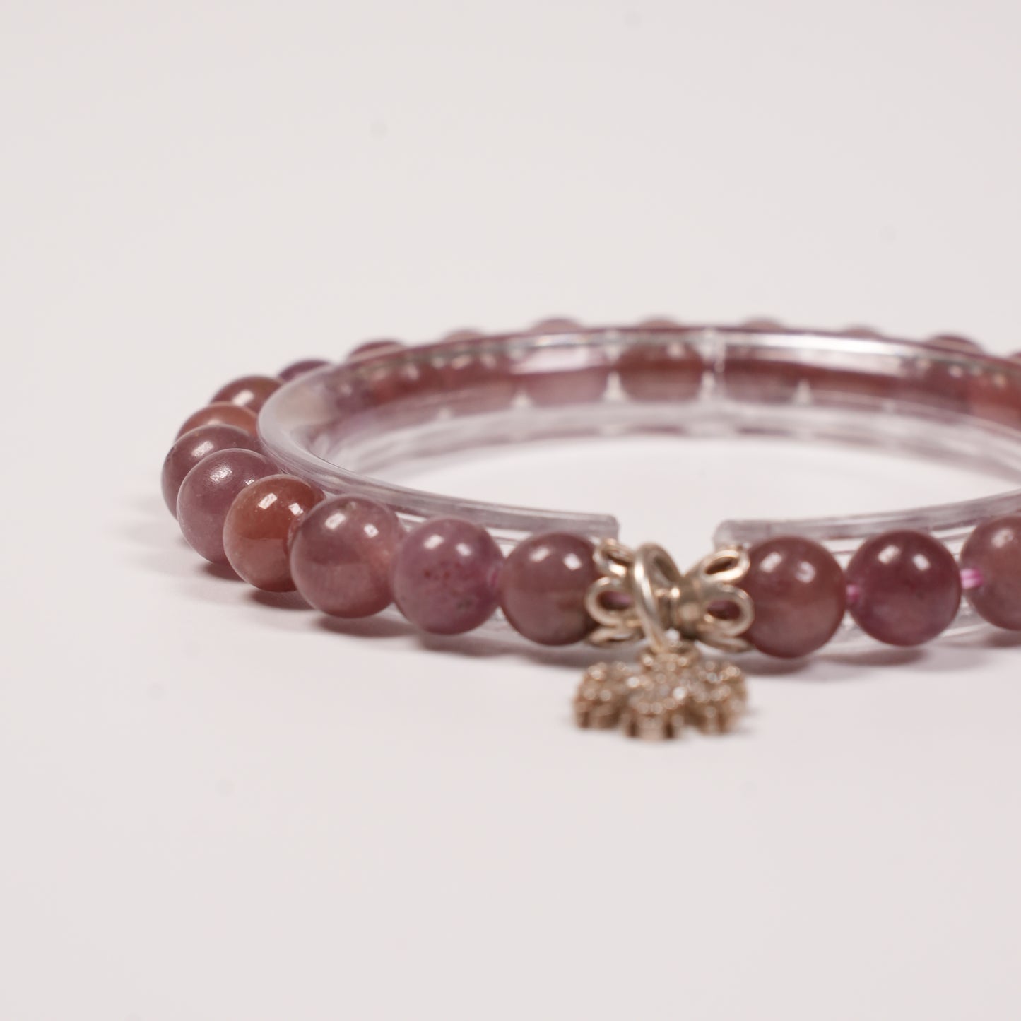 Pembe Safir Gümüş Bileklik