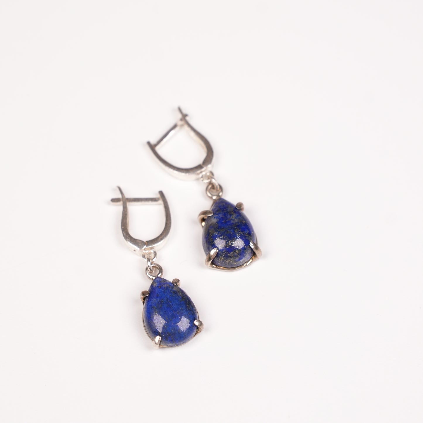 Lapis Lazuli Taşlı Gümüş Küpe