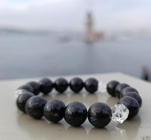 Astrofilit ve Herkimer Kuvarslı Bileklik