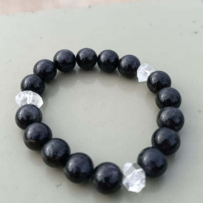 Astrofilit ve Herkimer Kuvarslı Bileklik