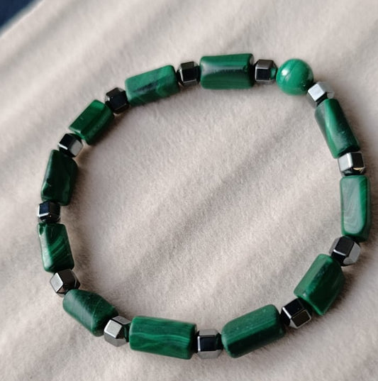 Hematitli Malahit Bileklik (Zülkarneyn Mührü)