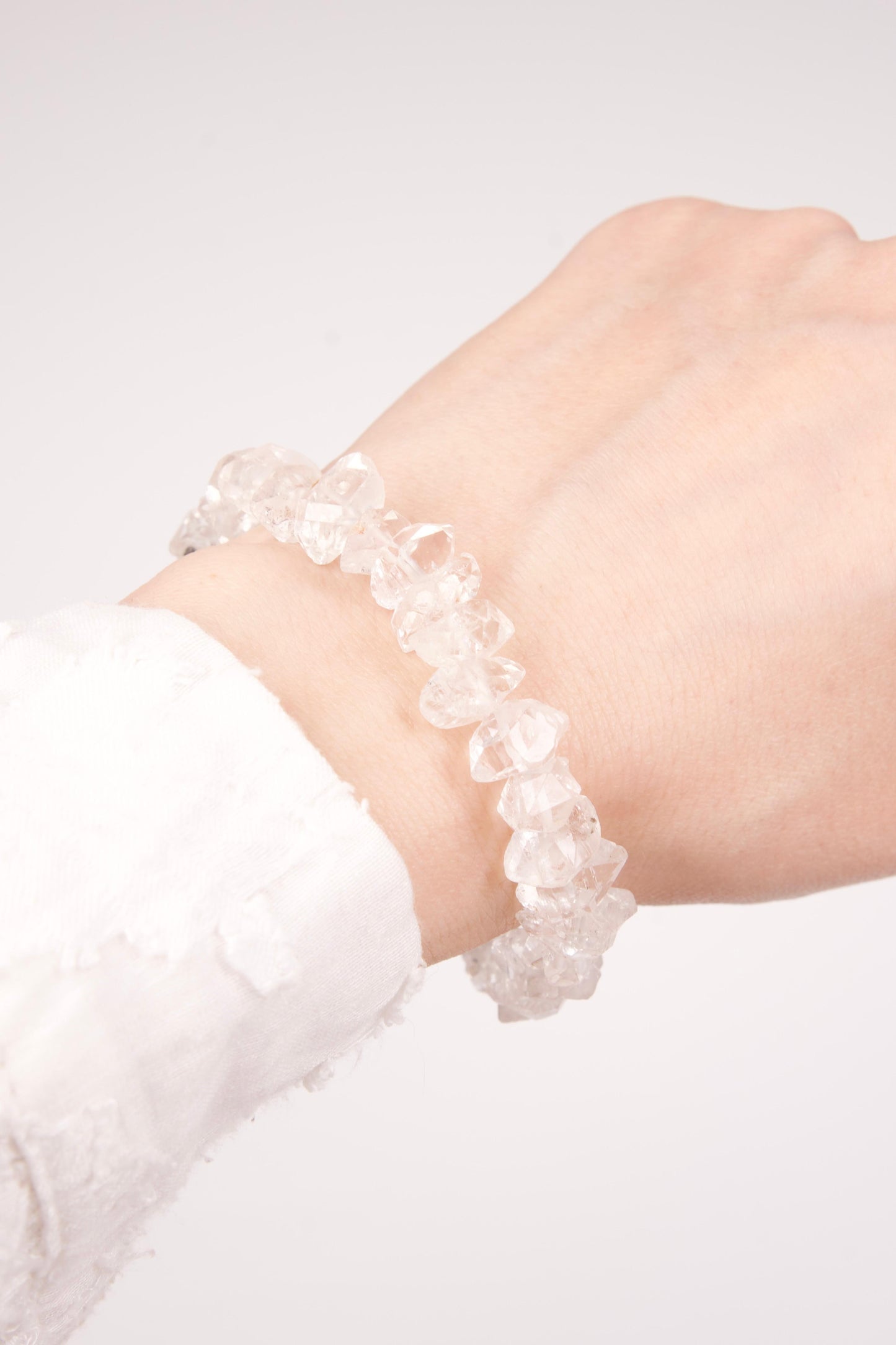 Herkimer kuvars taşlı bileklik