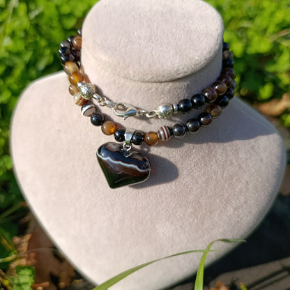 Akıl Taşlı Akik Kolye